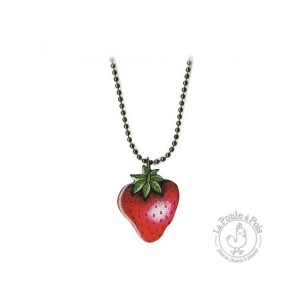 Collier fraise "tagada" Mlle Héloïse - La Marelle